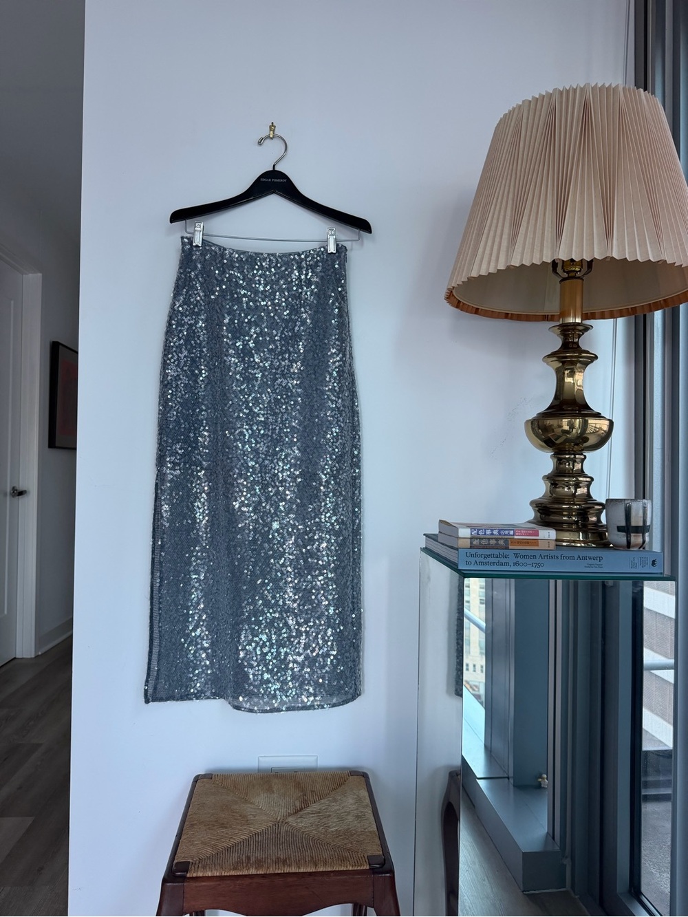 Sequin Midi Pencil Skirt